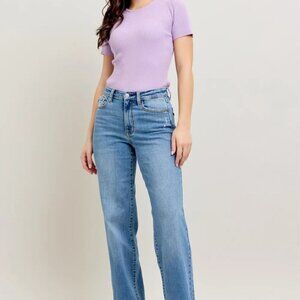 Judy Blue Full Size High Waist Straight Jeans Plus Size